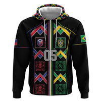 Custom Brazil And Haiti Football Hoodie Mix Brazilian Haitian Roots