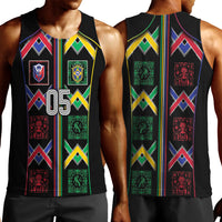 Custom Brazil And Haiti Football Men Tank Top Mix Brazilian Haitian Roots