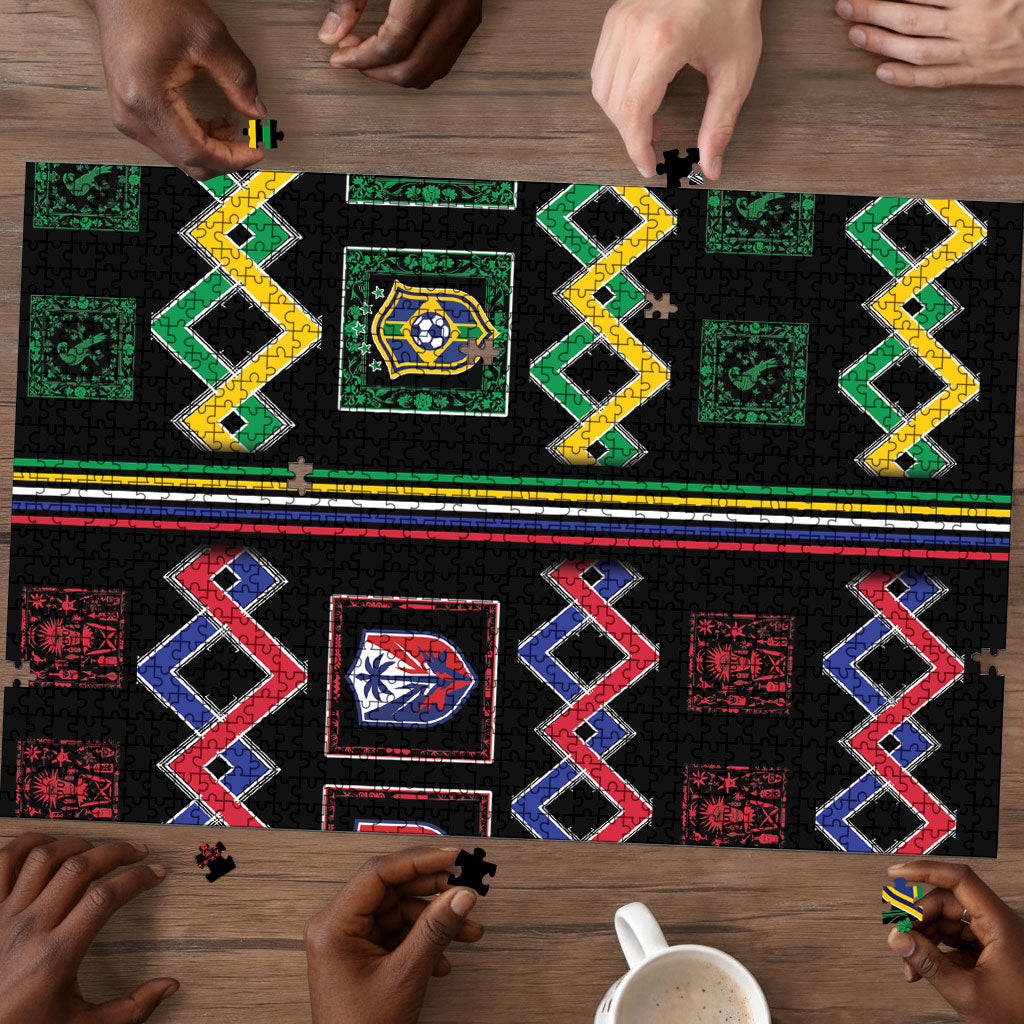 Brazil And Haiti Football Puzzle Mix Brazilian Haitian Roots