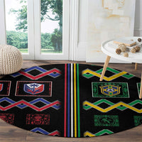Brazil And Haiti Football Round Carpet Mix Brazilian Haitian Roots