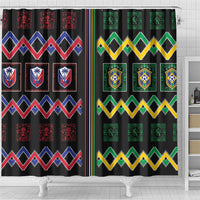 Brazil And Haiti Football Shower Curtain Mix Brazilian Haitian Roots