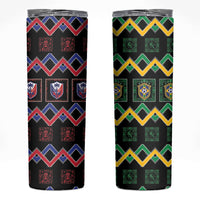 Brazil And Haiti Football Skinny Tumbler Mix Brazilian Haitian Roots