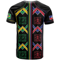 Custom Brazil And Haiti Football T shirt Mix Brazilian Haitian Roots