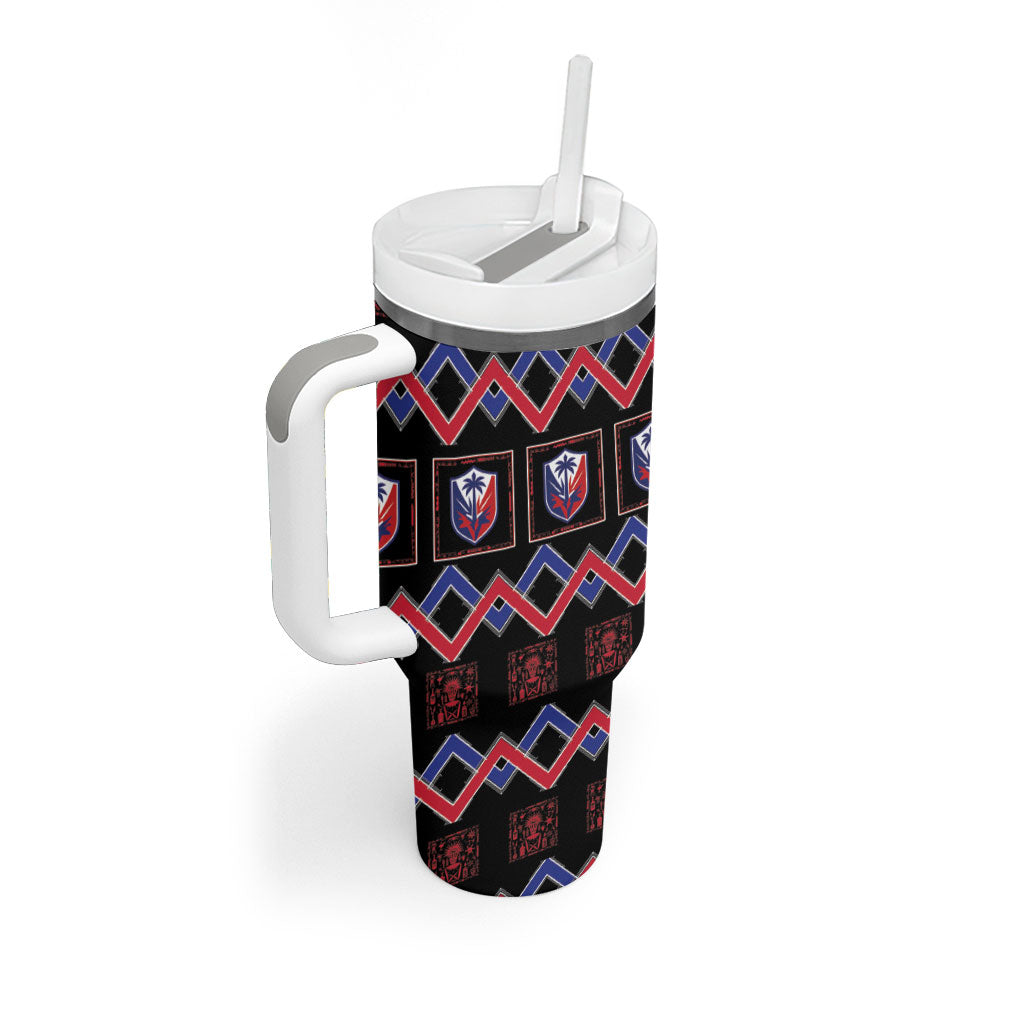Brazil And Haiti Football Tumbler With Handle Mix Brazilian Haitian Roots