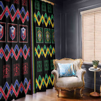 Brazil And Haiti Football Window Curtain Mix Brazilian Haitian Roots