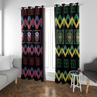 Brazil And Haiti Football Window Curtain Mix Brazilian Haitian Roots
