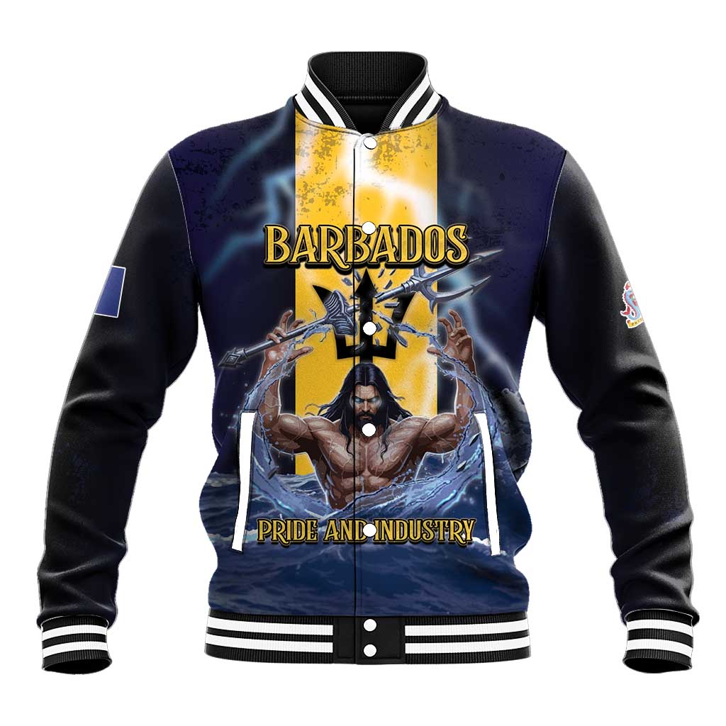 Personalized Barbados Baseball Jacket Pride And Industry - Wonder Print Shop