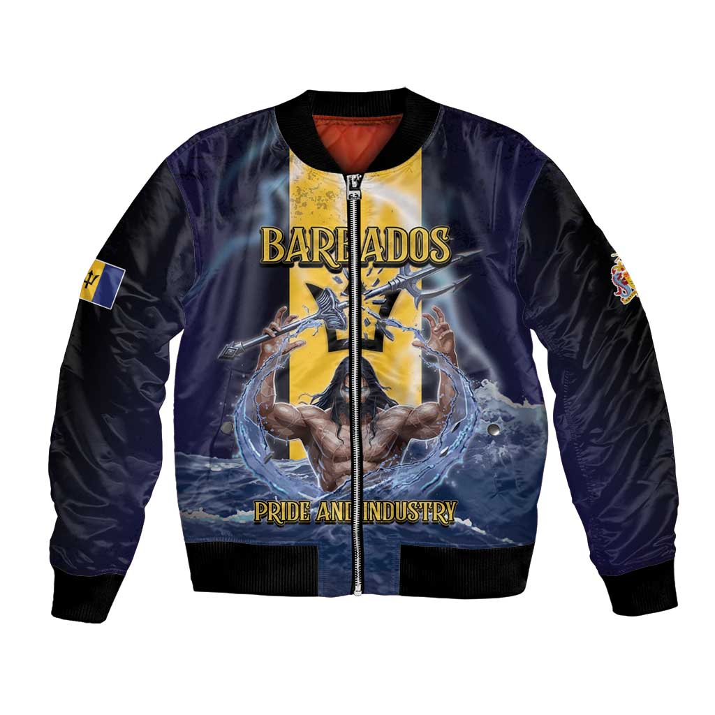 Personalized Barbados Bomber Jacket Pride And Industry - Wonder Print Shop