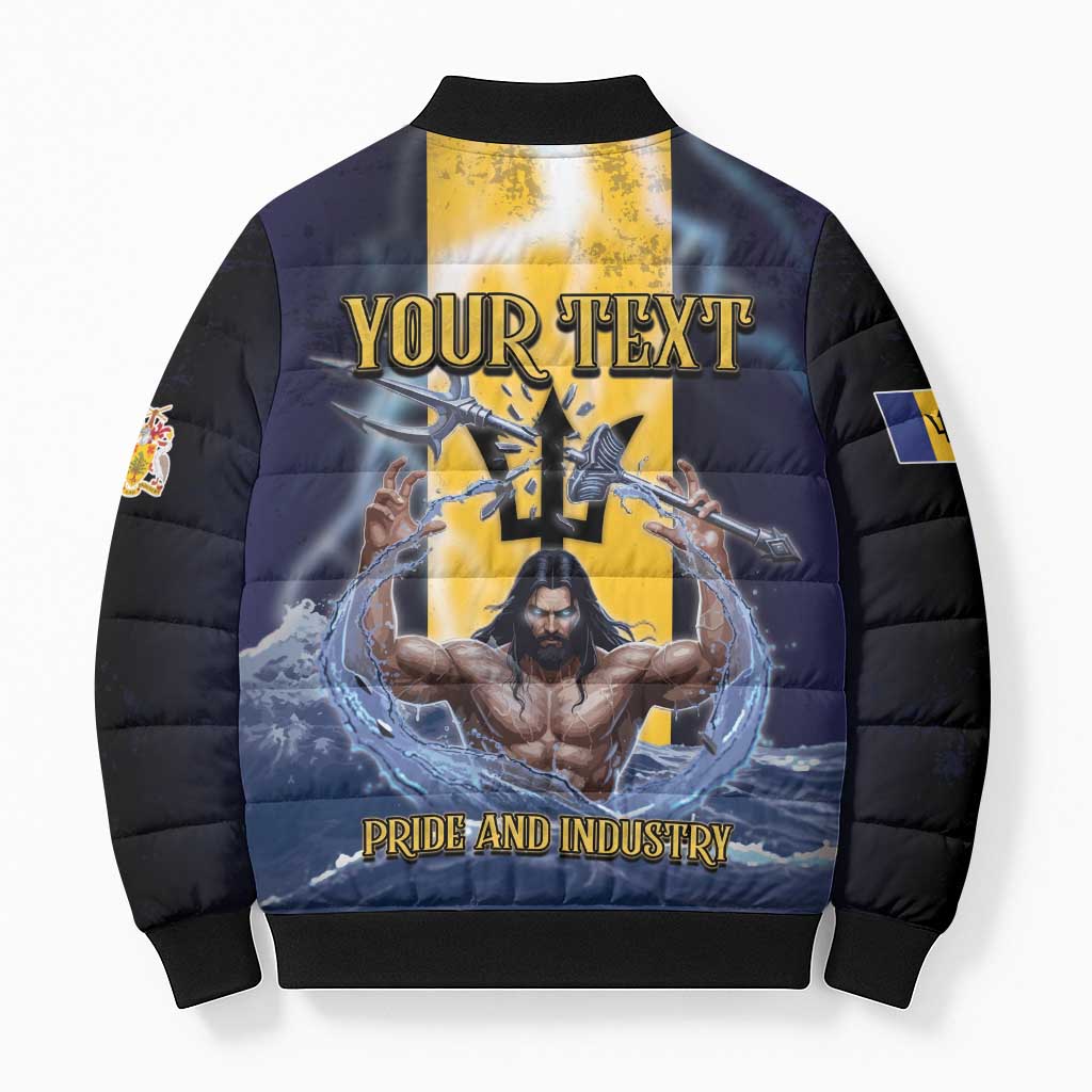 Personalized Barbados Bomber Puffer Jacket Pride And Industry - Wonder Print Shop