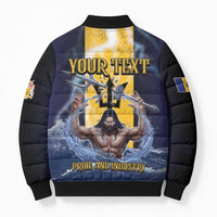 Personalized Barbados Bomber Puffer Jacket Pride And Industry - Wonder Print Shop