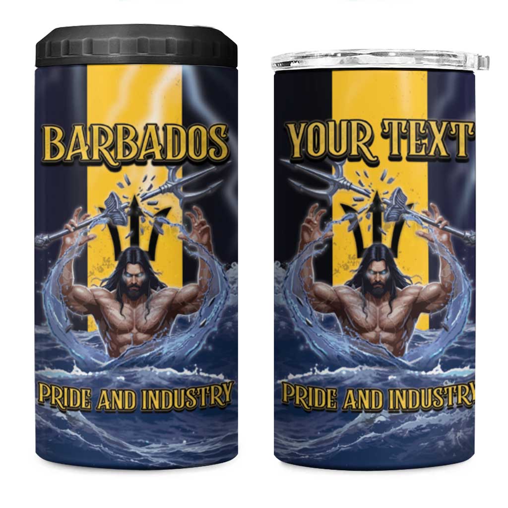 Personalized Barbados 4 in 1 Can Cooler Tumbler Pride And Industry - Wonder Print Shop