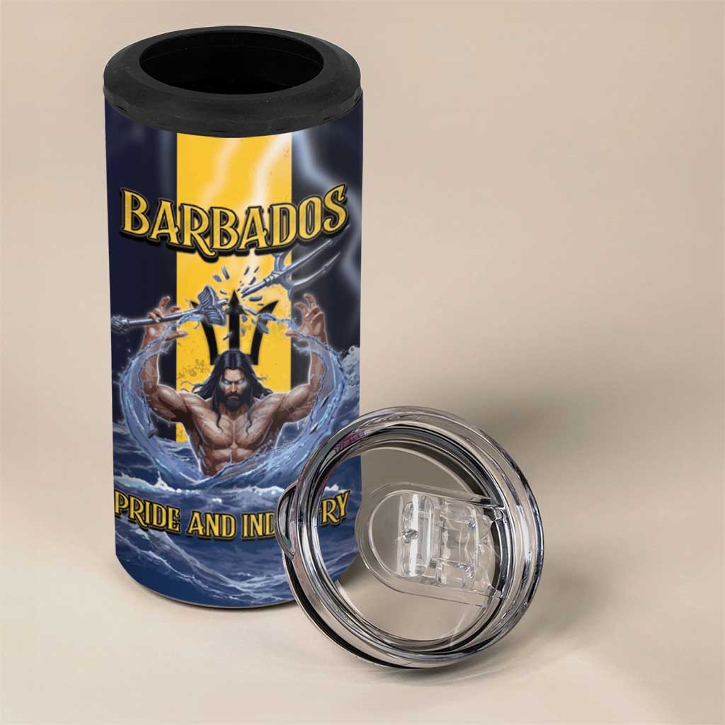 Personalized Barbados 4 in 1 Can Cooler Tumbler Pride And Industry - Wonder Print Shop