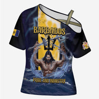Personalized Barbados Cross Shoulder Shirt Pride And Industry - Wonder Print Shop