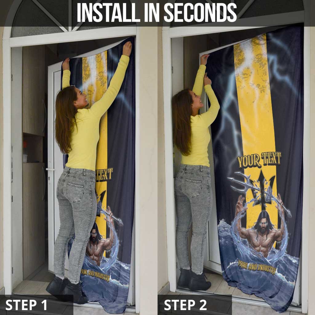 Personalized Barbados Door Cover Pride And Industry - Wonder Print Shop