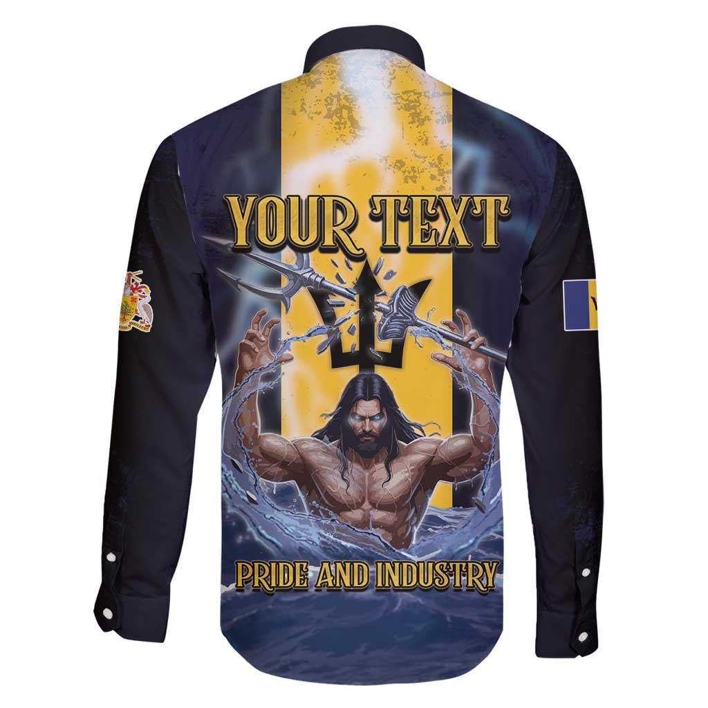 Personalized Barbados Family Matching Long Sleeve Bodycon Dress and Hawaiian Shirt Pride And Industry - Wonder Print Shop