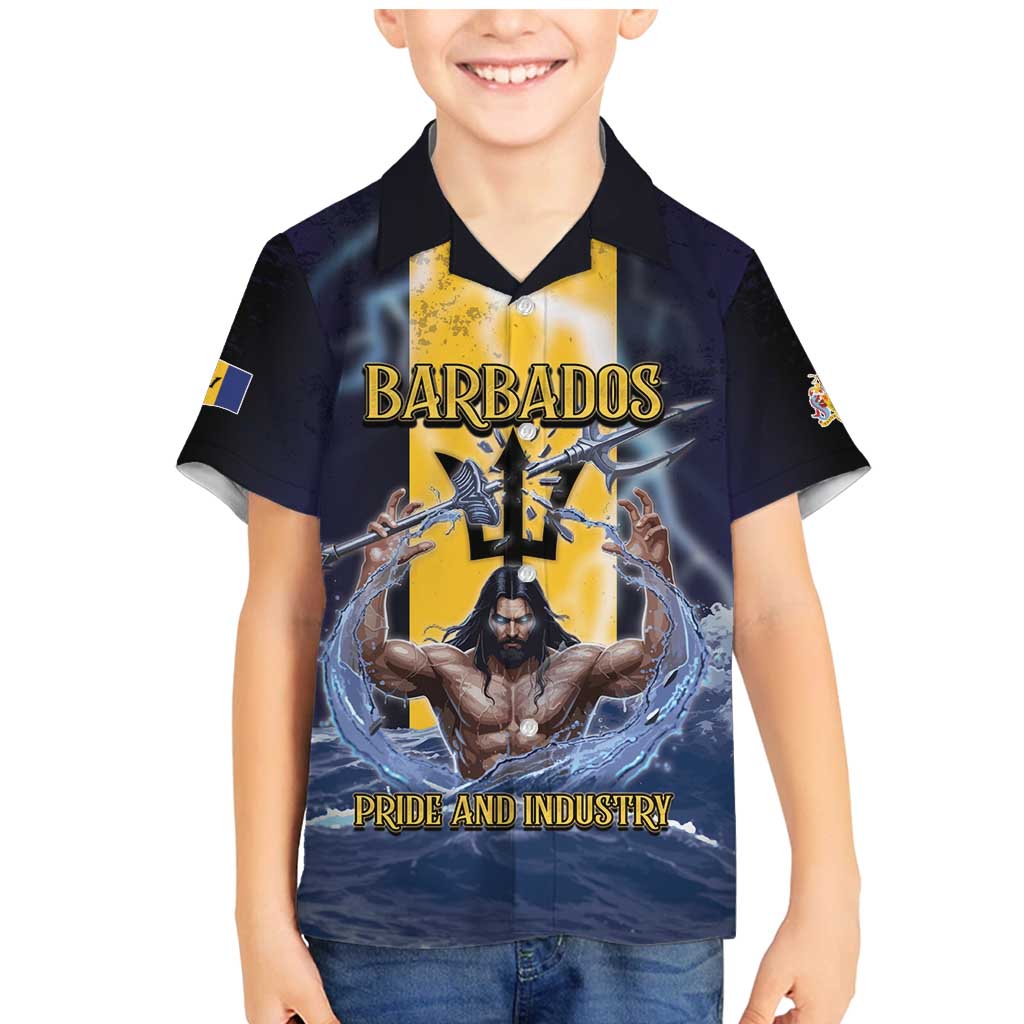 Personalized Barbados Family Matching Mermaid Dress and Hawaiian Shirt Pride And Industry - Wonder Print Shop