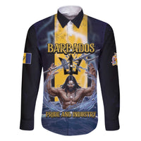 Personalized Barbados Family Matching Short Sleeve Bodycon Dress and Hawaiian Shirt Pride And Industry - Wonder Print Shop