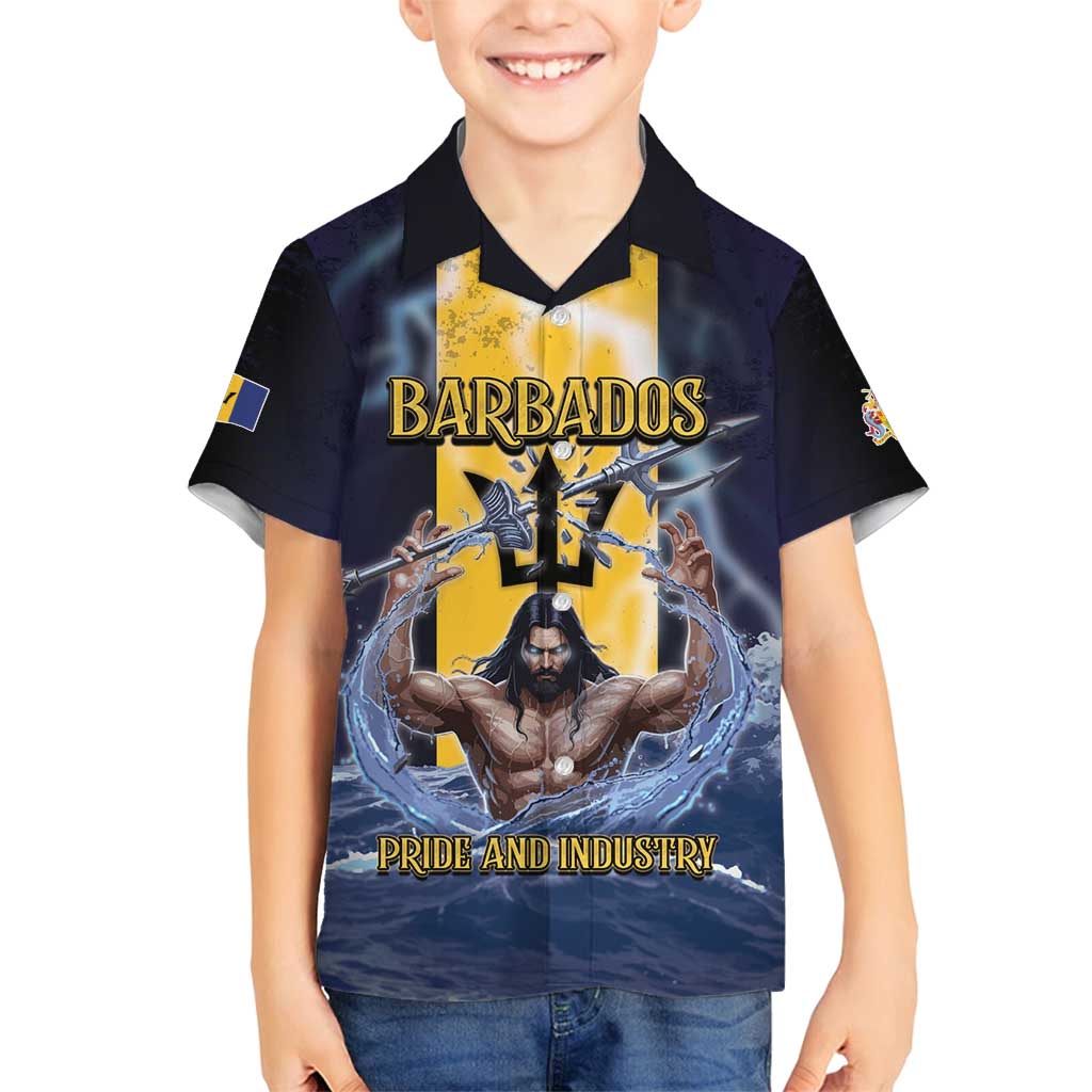 Personalized Barbados Family Matching Summer Maxi Dress and Hawaiian Shirt Pride And Industry - Wonder Print Shop