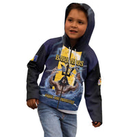 Personalized Barbados Kid Hoodie Pride And Industry - Wonder Print Shop