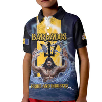 Personalized Barbados Kid Polo Shirt Pride And Industry - Wonder Print Shop