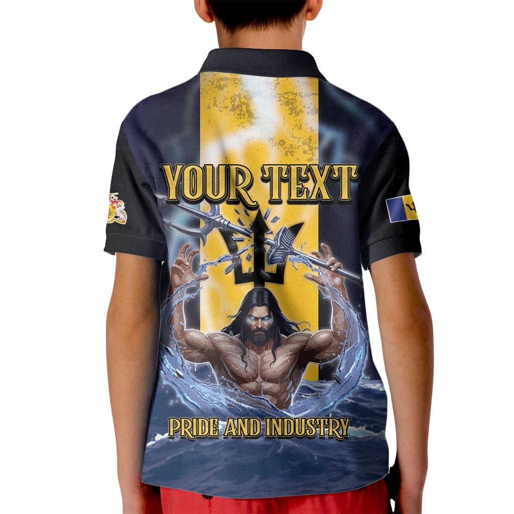 Personalized Barbados Kid Polo Shirt Pride And Industry - Wonder Print Shop