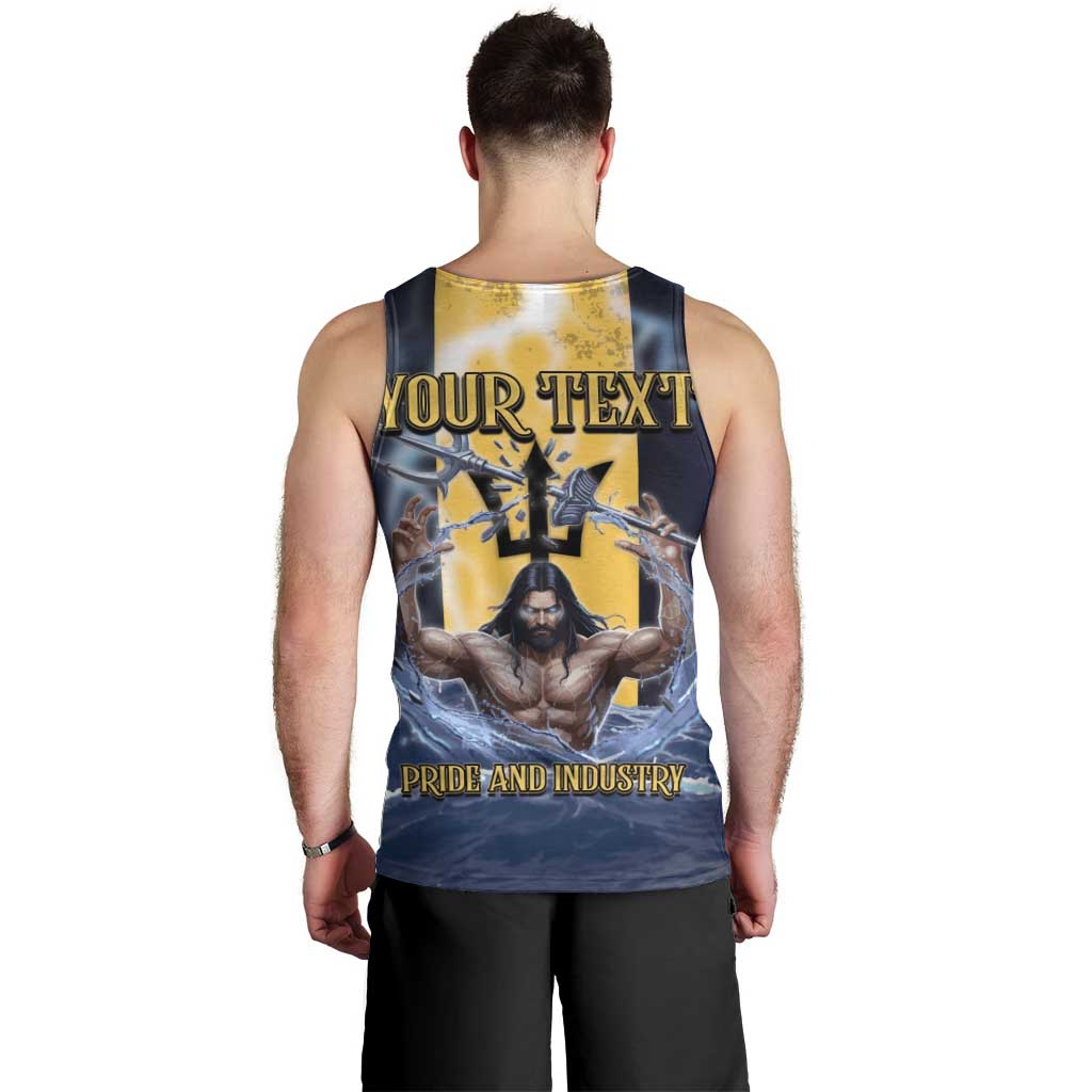 Personalized Barbados Men Tank Top Pride And Industry - Wonder Print Shop
