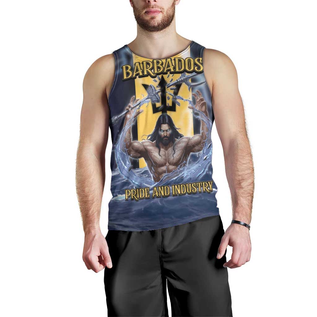 Personalized Barbados Men Tank Top Pride And Industry - Wonder Print Shop
