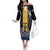 Personalized Barbados Off The Shoulder Long Sleeve Dress Pride And Industry - Wonder Print Shop