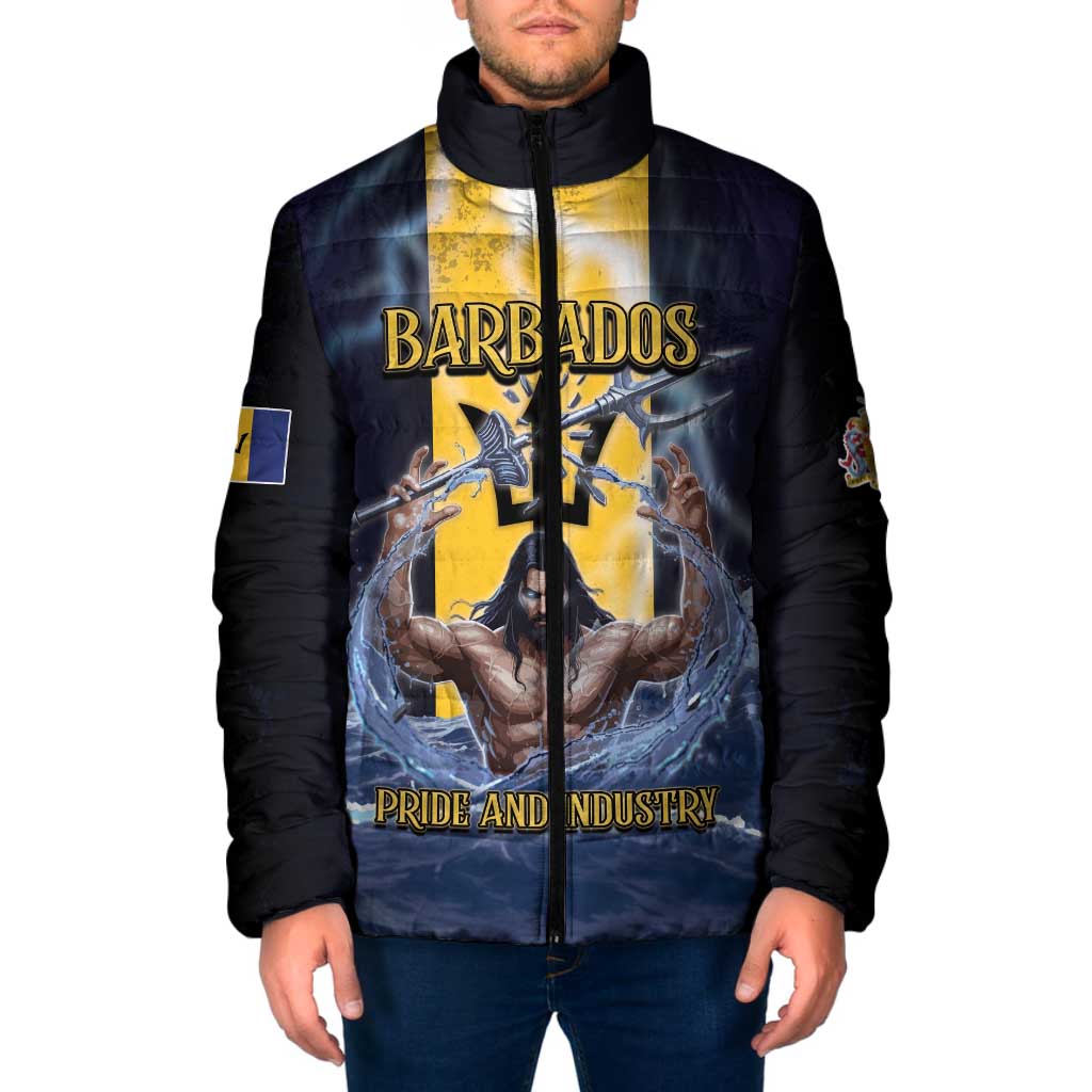 Personalized Barbados Padded Jacket Pride And Industry - Wonder Print Shop