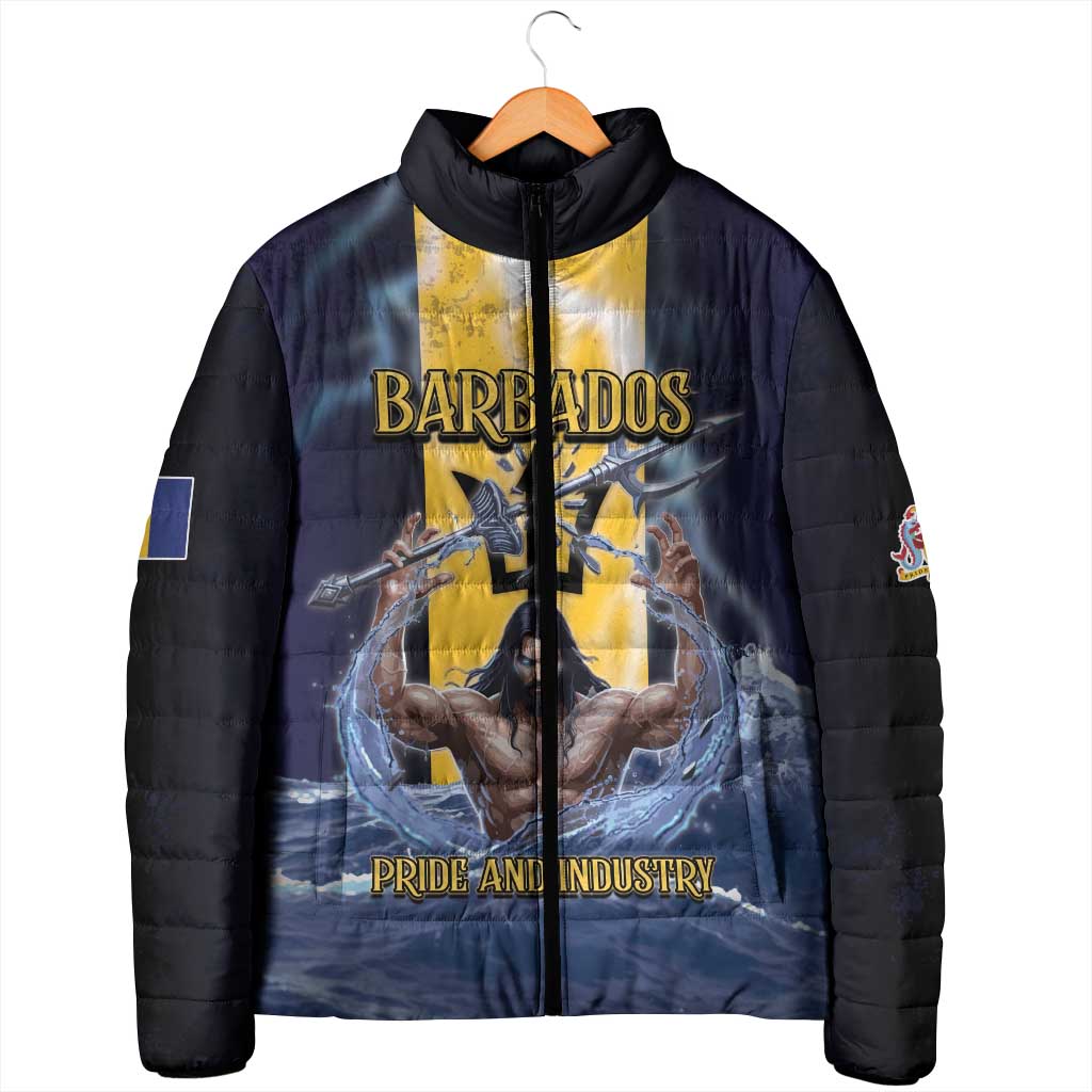 Personalized Barbados Padded Jacket Pride And Industry - Wonder Print Shop