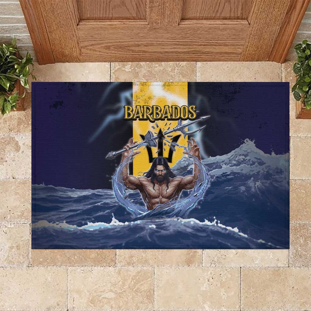 Barbados Rubber Doormat Pride And Industry - Wonder Print Shop