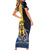 Personalized Barbados Short Sleeve Bodycon Dress Pride And Industry - Wonder Print Shop
