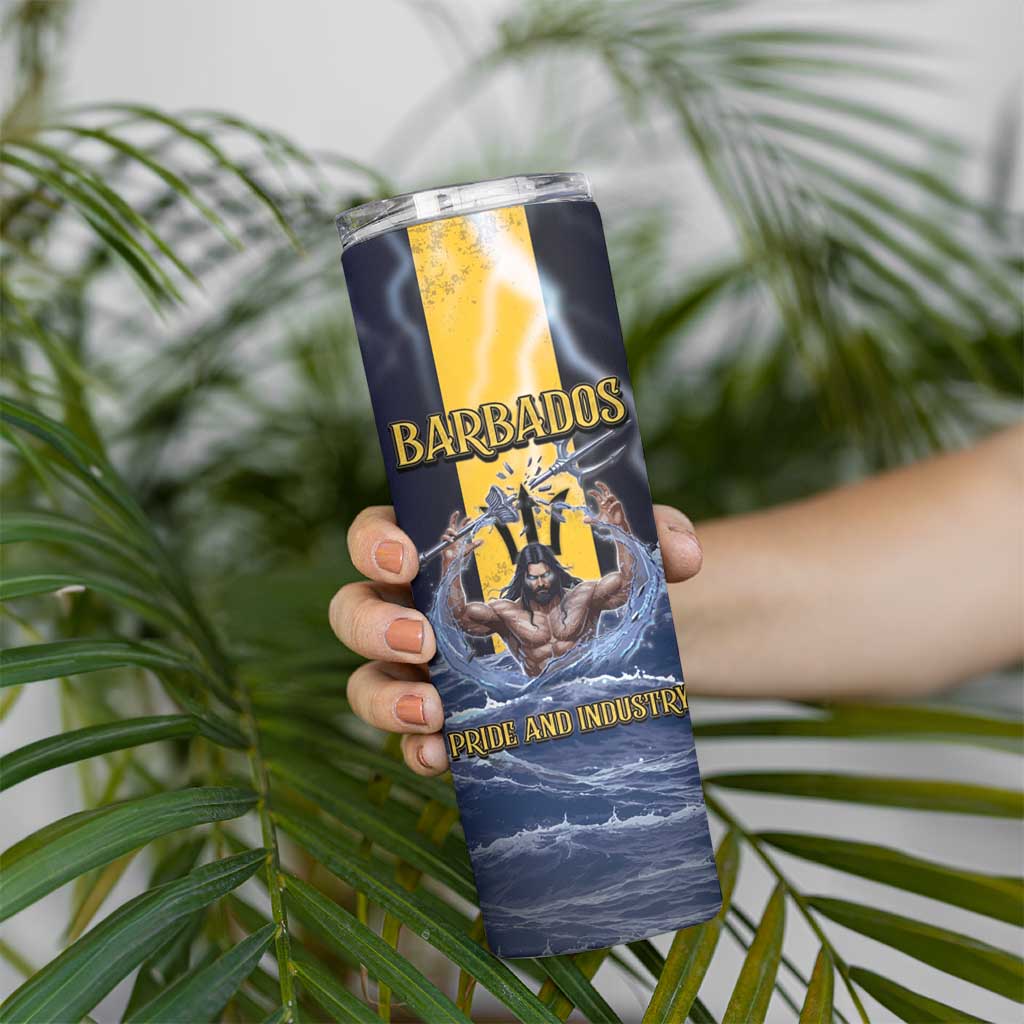 Personalized Barbados Skinny Tumbler Pride And Industry - Wonder Print Shop