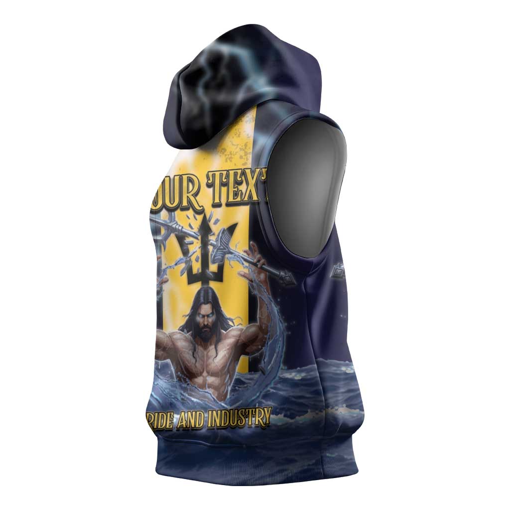 Personalized Barbados Sleeveless Hoodie Pride And Industry - Wonder Print Shop