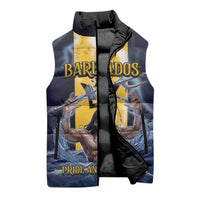Personalized Barbados Sleeveless Puffer Jacket Pride And Industry - Wonder Print Shop
