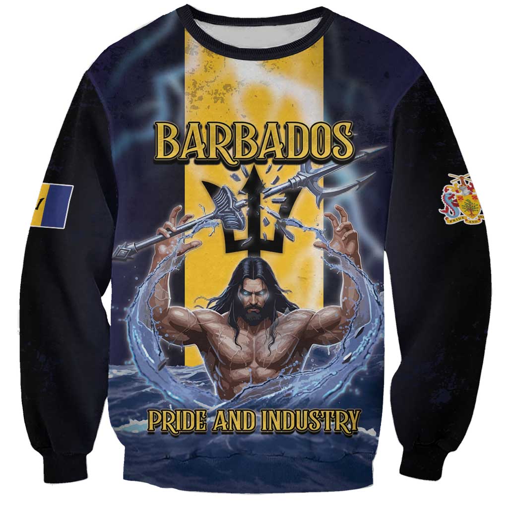 Personalized Barbados Sweatshirt Pride And Industry - Wonder Print Shop