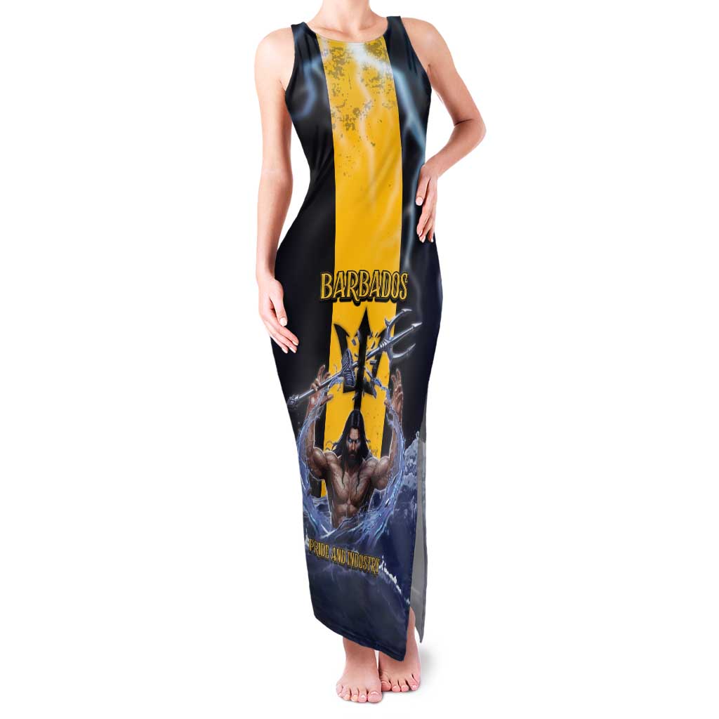 Personalized Barbados Tank Maxi Dress Pride And Industry - Wonder Print Shop