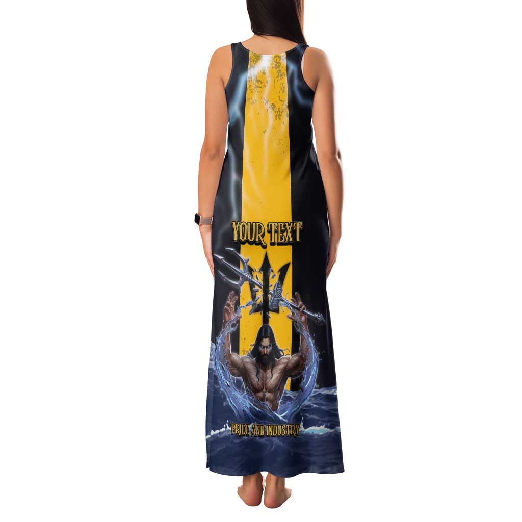 Personalized Barbados Tank Maxi Dress Pride And Industry - Wonder Print Shop