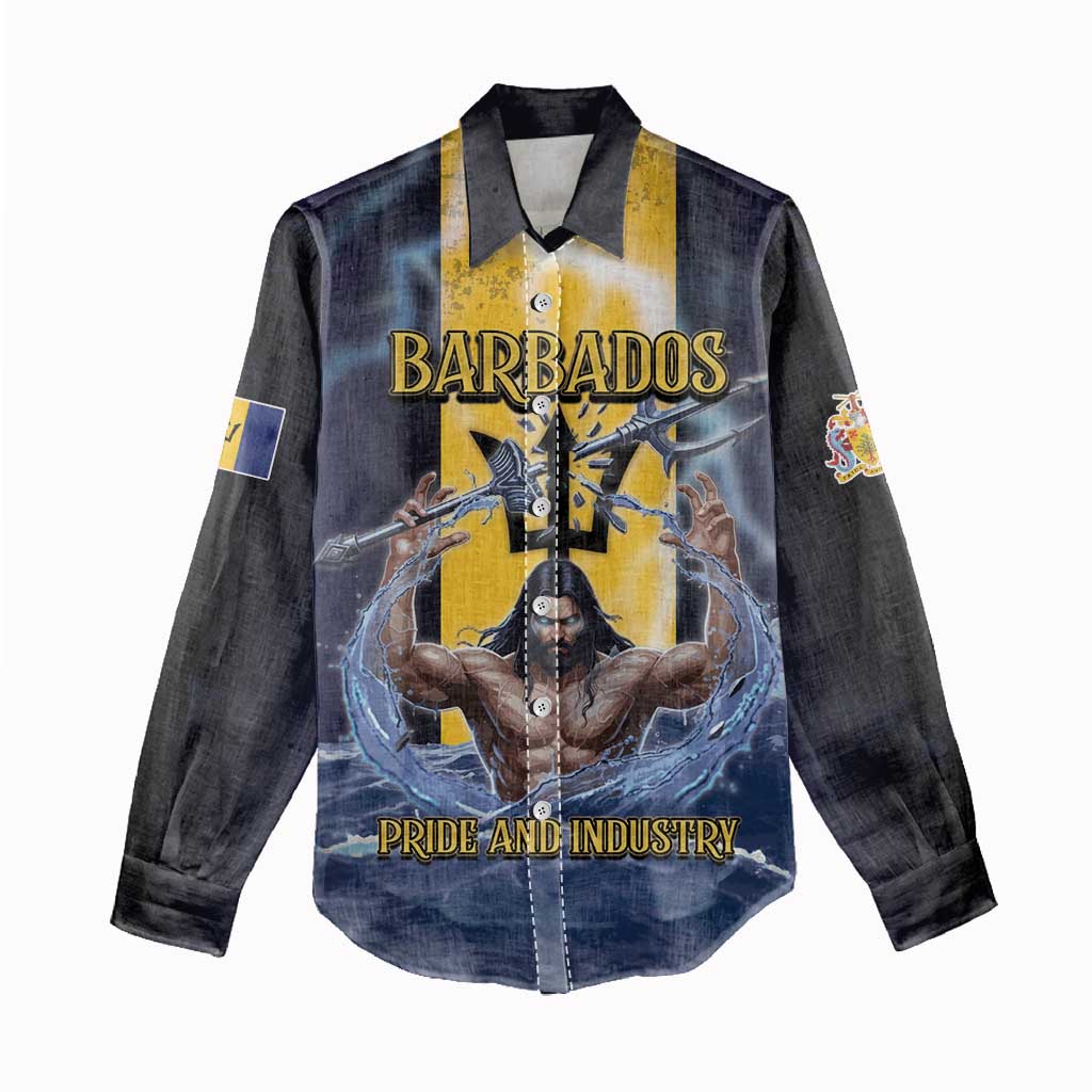Personalized Barbados Women Casual Shirt Pride And Industry - Wonder Print Shop