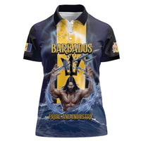 Personalized Barbados Women Polo Shirt Pride And Industry - Wonder Print Shop