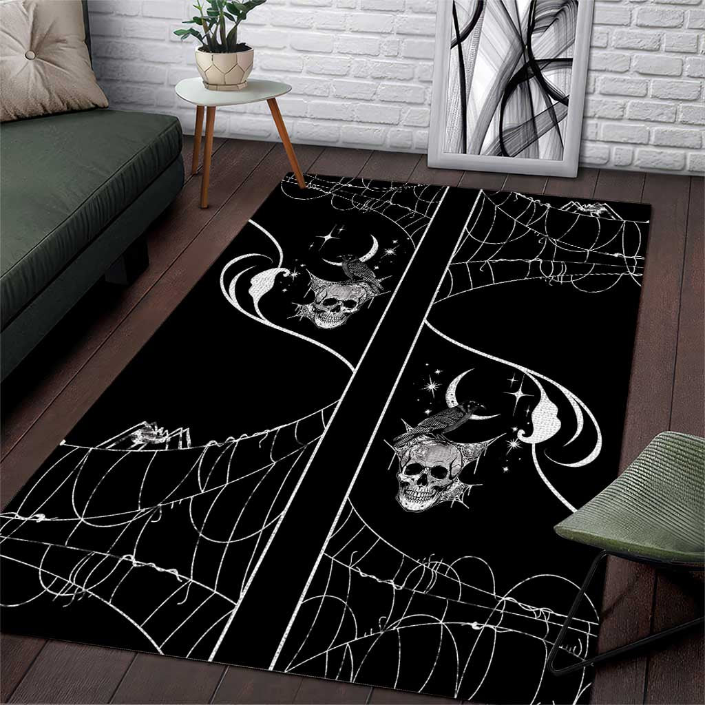 Skull Cowboy Area Rug Western Yoke Style - Wonder Print Shop