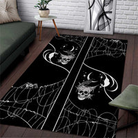 Skull Cowboy Area Rug Western Yoke Style - Wonder Print Shop