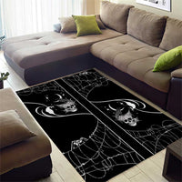 Skull Cowboy Area Rug Western Yoke Style - Wonder Print Shop
