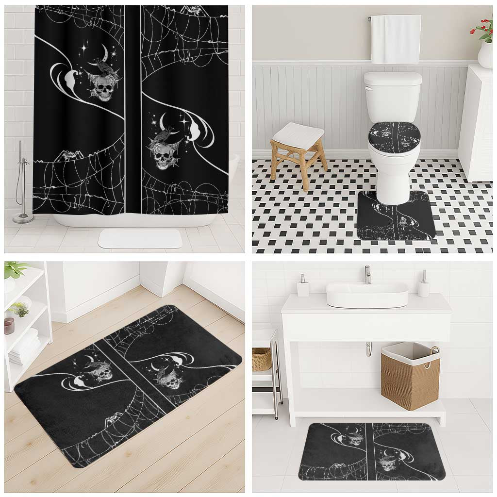 Skull Cowboy Bathroom Set Western Yoke Style - Wonder Print Shop