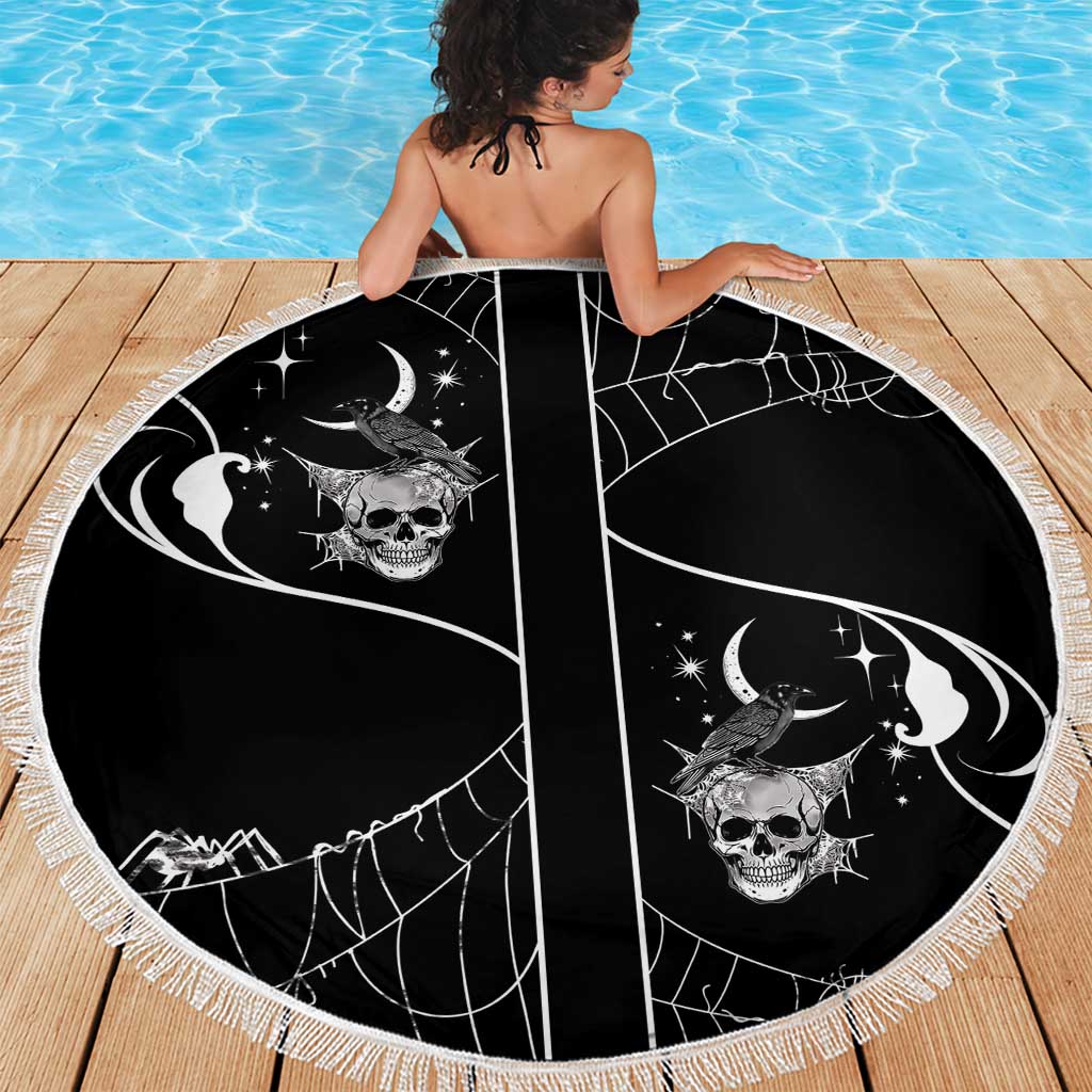 Skull Cowboy Beach Blanket Western Yoke Style - Wonder Print Shop