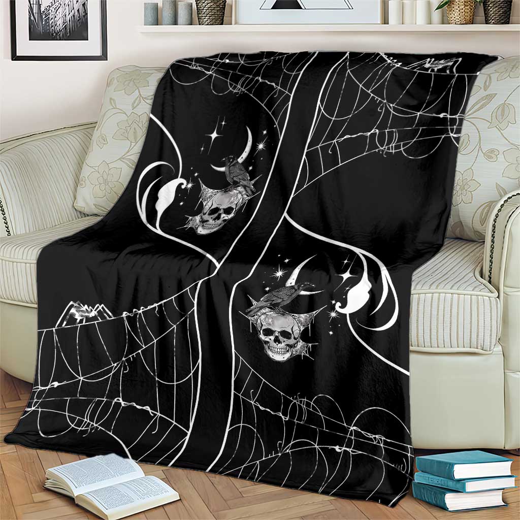 Skull Cowboy Blanket Western Yoke Style - Wonder Print Shop