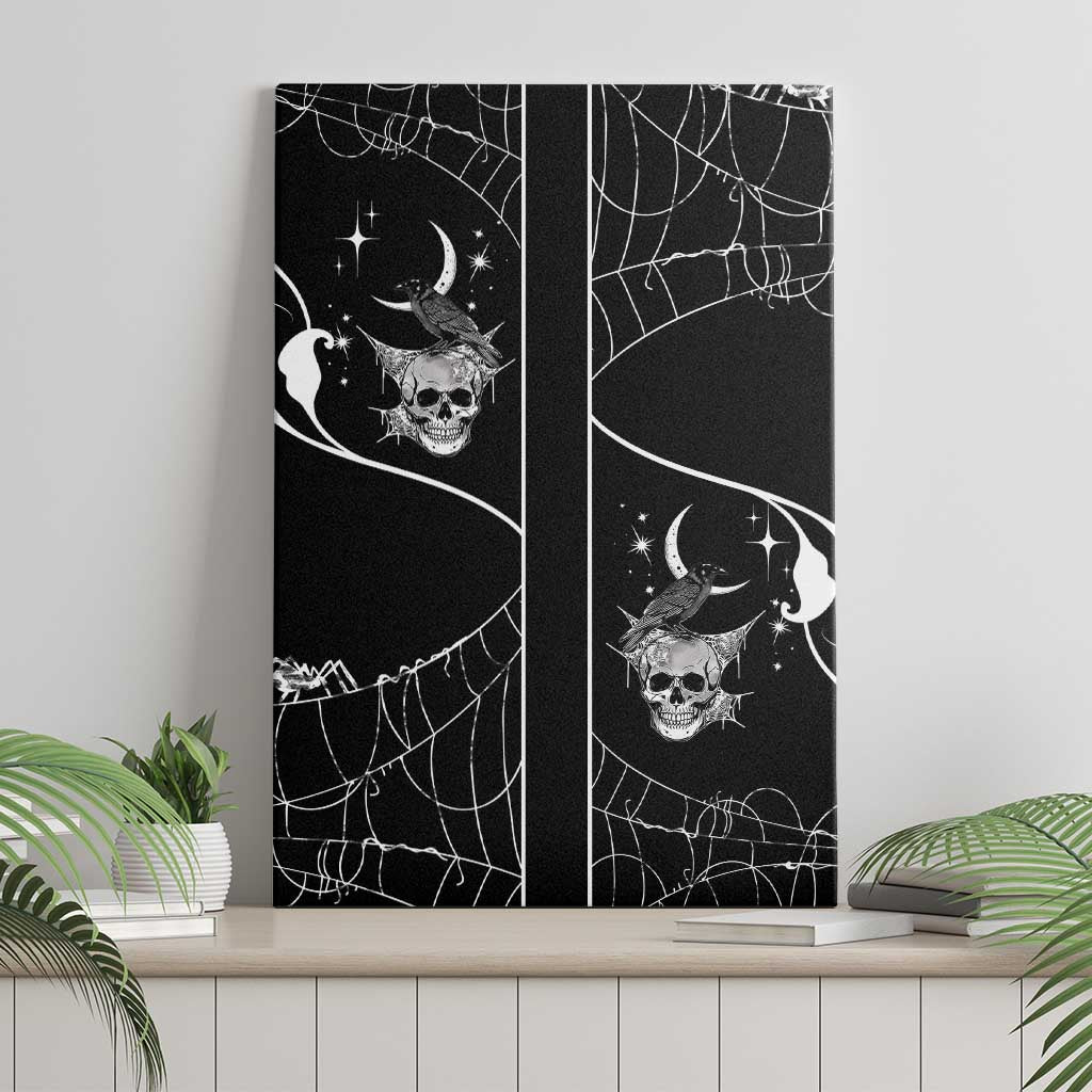 Skull Cowboy Canvas Wall Art Western Yoke Style - Wonder Print Shop