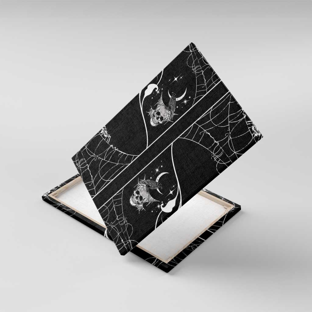 Skull Cowboy Canvas Wall Art Western Yoke Style - Wonder Print Shop