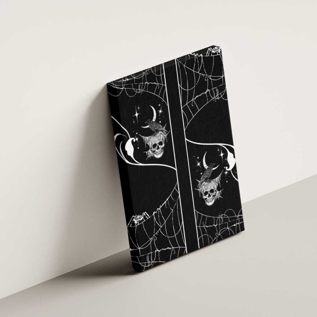 Skull Cowboy Canvas Wall Art Western Yoke Style - Wonder Print Shop