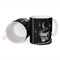 Skull Cowboy Ceramic Mug Western Yoke Style - Wonder Print Shop